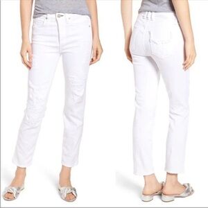 McGuire Denim Distressed Skinny Ankle Jeans